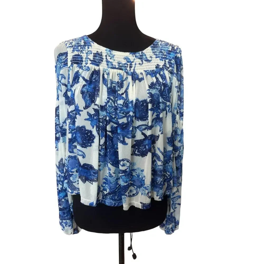 New ~ FREE PEOPLE ~ Up For Anything Western Shirt Size S ANTHROPOLOGIE